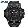 Smael regarde des hommes sport watch mang horloge militaire watch de luxe armée relogio 1545 masculino alarme LED Digital montre étanche T2400249