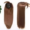 Benehair Clip In Hair Topper Lång Straight Extension Syntetisk Toupee Stycke För Kvinnor Fake With Bangs 220208