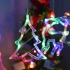 LED Christmas Deer Tree Bells Star String Fairy Lights Rideau Lumière Guirlande extérieure pour la fête à la maison Nouvel An Décor de mariage 201204