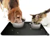 Tappetino impermeabile per animali domestici per cani e gatti, in silicone tinta unita, per alimenti, ciotola, tovaglietta per bere, facile da lavare Y200917