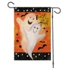 Drapeaux de bannière 47 * 32 cm Drapeau de jardin d'Halloween Drapeau de cour en lin-Décoration d'Halloween 7 style Fournitures de fête SN4832