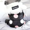 Vinterhundkläder hoodie kappa stor polka dot bomull kappa tjockare vinter varma kläder för små hundar valp tröja hundar husdjur 201126301n