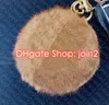 Top. M69563 Plush FUR BAG CHARM AND KEY HOLDER Designer Fashion Dragonne Car Key Holder Pouch Coin Purse Mini Pochette Accessoires Cles