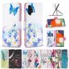 Butterfly Flower Leather Wallet Cases For Samsung S22 Ultra A23 5G A73 A03 Core A13 4G A33 A53 M52 S20 Plus Fashion Elephant Cartoon ID Card Slot Holder Stand Flip Covers