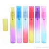 8 ml Glass Spray Parfym Bottle Travel Relable Empty Cosmetic Container Parfym Bottle Atomizer Mini Refillerbara flaskor WVT0699 Högsta kvalitet