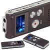 Freeshipping Voice Recorder 8GB充電式スチールデジタルサウスボイスレコーダーDickone MP3プレーヤーレコードミニプレーヤー