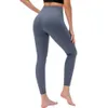 Kvinnors leggings Lululem Yoga Pants Camouflage Printing Skin Close Naked Feeling High midje höftlyftning sport fitness tights sidor ficka gym