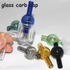 Tappi in carburo di bolle di vetro per fumatori Tappo spesso OD 25mm per XL Flat Top Quartz Bangers Nails Thermal Banger