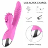7 Frekvensrotation G-Spot Vibrators Tongue Lips Licking Multi-Speed ​​Handheld Sex Massager, Laddbar Vattentät Dildo Vibrator för Kvinnor