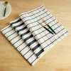 Napkin Cloth Japanese Yarn-dyed Fresh Pure Cotton Mat Table Mat Cloth Napkin Fashion Simple Hotel Pendant Photo Background cloth 3 N2