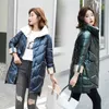 Яркая одежда для куртки женская корейская средняя длина вниз по утолщенной теплой моде вниз по парке зима 203 201026