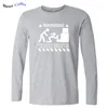 Imprimer Tee Homme Automne Drôle T-shirt 100% Coton Nouveauté À Manches Longues T-shirt Hommes Hipster EU Taille 201202