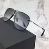 Klasik Pilot Güneş Gözlüğü 2082 Siyah / Altın Kahverengi Degrade Lens Unisex Moda Güneş Gözlüğü UV400 Koruma Kutusu