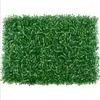 Konstgjord Turf Artificiell Plastic Boxwood Grass Mat Wall Decor 60x 40cm För Garden Decoration Gratis frakt