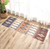 Kitchen Runner Rug Carpet Geometric Sink Rug with Tassels Cotton Woven Soft Indoor Mat Hallways Machine Washable Carpet for Laundry JJA12476