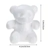 200mm decoração de casamento urso de espuma modelagem poliestireno isopor espuma urso bolas artesanais brancas para decoração de festa diy presentes1318s