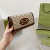 Torby na ramię designerska skórzana, ulepszona oryginalna torba crossbody zaawansowana torba łańcuchowa moda dwukolorowy starożytny srebrny sprzęt rozmiar 19