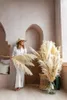 Big Pampas Grass Wedding Decor 130cm Natural Reed Reed Showcase Christmas Shopwindow Decor Real Plant 55 ~ 60cm