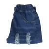 Kinder gebrochenes Loch Jeans für Mädchen Casual Mode gebrochenes Loch Kinder Hosen für Mädchen lose zerrissene Jeans Kinder Kleidung LJ201203