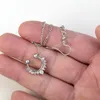 Fałszywy pierścień przegrodowy nos z długim łańcuchem do uszu piercing dla kobiet Dangle Steel Steel Hoop Clip Clip On Nose Body Jewelry