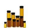 Bouteille colorée de thé 5ml 10ml, rechargeable, ambre, parfum à rouler, bouteilles en verre, huile essentielle, bouteille de parfum