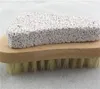 2020 Деревянная Нога щетина Кисти Exfoliator Массажер Sessile черешка Щетка для очистки Footprint форма душ Scrub кожи Новые инструменты 4gr G2