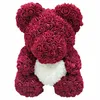 40cm Rose Bear Roses Teddy Bear Rose Artificial Flower New Year Gifts for Women Valentine's Day Christmas Gift Birthday Gift