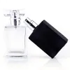 Hot 1pcs30ml50ml Alta Qualidade de vidro Perfume Frasco Atomizador Transparente Preto Spray Garrafa Cristal