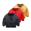 Benemaker Bomber Jacka för Girl Boy Barnens Vinter Oavsett kläder Varma Parkas Coats Baby Kids Windbreaker OuterWear YJ026 LJ201126