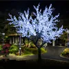 LED Night Light Cherry Blossom Tree Light 2304pcs LED Lampadine 3m Altezza 110 220VAC Rosa Uso esterno antipioggia Spedizione gratuita Drop Shipping