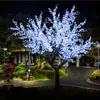 LED Night Light Cherry Blossom Arbre Lumière 2304pcs Ampoules LED 3m Hauteur 110 220VAC Rose Imperméable Utilisation Extérieure Livraison Gratuite Drop Shipping