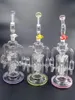 Borosilicate Glass Water Bong Hookah Smoking Pipe With Filters Cather Tobacco Accessory