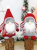 Weihnachten Plüsch handgemachte Zwerge Elf Puppe Fenster Home Tisch Dekor Weihnachten Ornament Neujahr Natal Navidad Geschenk JK2011X5