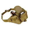 Vattentät nylon Men Fanny Pack Tactical Military Army midjeväska Vandring utomhus camping axel bum bälte bum sport bröstsäckar 201119