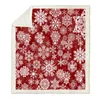 Snowflake Throw Blanket Sherpa Polaire Doux Chaud Hiver Rouge Couvertures De Noël Cadeau De Noël En Peluche Couvre-lits Pour Lits Canapé Couverture De Voiture 201222