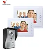 Yobang Security 7 pouces vidéo porte téléphone interphone système de sonnette avec caméra IR mains libres deux moniteur vidéo bell1