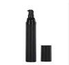 50 teile/los Korea 15 ml 30 ml 50 ml airless flasche alle schwarz spray vakuumpumpe flasche lotion flasche verwendet für Kosmetik