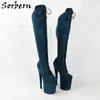 Sorben Fashion Custom Wide Boots Women Stripper Heels 20Cm Exotic Pole Dance Heel Drag Queen Boot Crossdressing High Heel Shoes