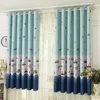 Cute Cartoon Car Curtains for Children Bedroom Living Room Window Decorations Household Polyester Screen Perforated Curtain LJ201224