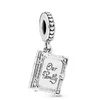 Ny 925 Sterling Silver Fit Pandora Charms Armband Clover Family Tree Love Heart Stars Crown Charms för europeiska kvinnor Bröllop O2519