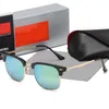 Classic Design Brand Round Sunglasses of Women UV400 Eyewear Metal Gold Frame Glasses Men Mirror glass Lens Sunglass with box 3016-A