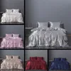 Imitatie zijde beddengoed artikel King Size Bedding dekbed stelt nieuwe driedelige set dekbedoverdekbedden bedekken hoge kwaliteit 74xn3 k2