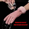 Mode Plus Samt Wasserdichte Winter Handschuhe Frauen Touchscreen Outdoor Handschuhe Weibliche Hohe Qualität Damen Guantes1