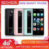 Original Soeyes S10H RAM 3GB ROM 64GB Mobiltelefoner Android 9.0 Ultra-tunn Mini Smartphone Dual Card 4G Student Mobiltelefon Ansiktsigenkänning Google Play