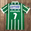 93 94 Palmeiras R. CARLOS Retro Futbol Formaları 1996 EDMUNDO Erkek ZINHO RIVALDO EVAIR Ev Yeşil Futbol Formaları Erkek Üniformaları Kısa Kollu