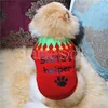 Kostium świąteczny pullover blumie ubrania pies pies pies kota Kostium koszulki Sweter do Santa Snowman Pas Casual Ubrania DB175
