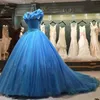 خمر سندريلا الكرة ثوب فساتين quinceanera قبالة الكتف الدانتيل يصل الحلو 16 فستان حفلة موسيقية 2022 حزب أثواب