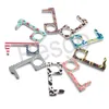 Porte-clés de protection Ouvre-porte Presse Ascenseur Outil No-Touch Portable Acrylique Gland Pendentif Porte-clés Sécurité Ascenseur Portes Ouvre BH4144 TYJ