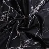 Black and White Color Bed Linens Marble Reactive Printed Duvet Cover Set for Home housse de couette Bedding Set Queen Bedclothes 201120