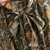 Tangada women snake print midi dress long sleeve autumn winter vintage bow tie lady female dress vestidos LJ200818